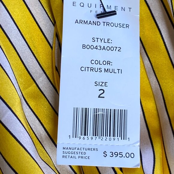 NWT! Equipment Femme Silk Armand Pants Size 2 - Picture 6 of 13